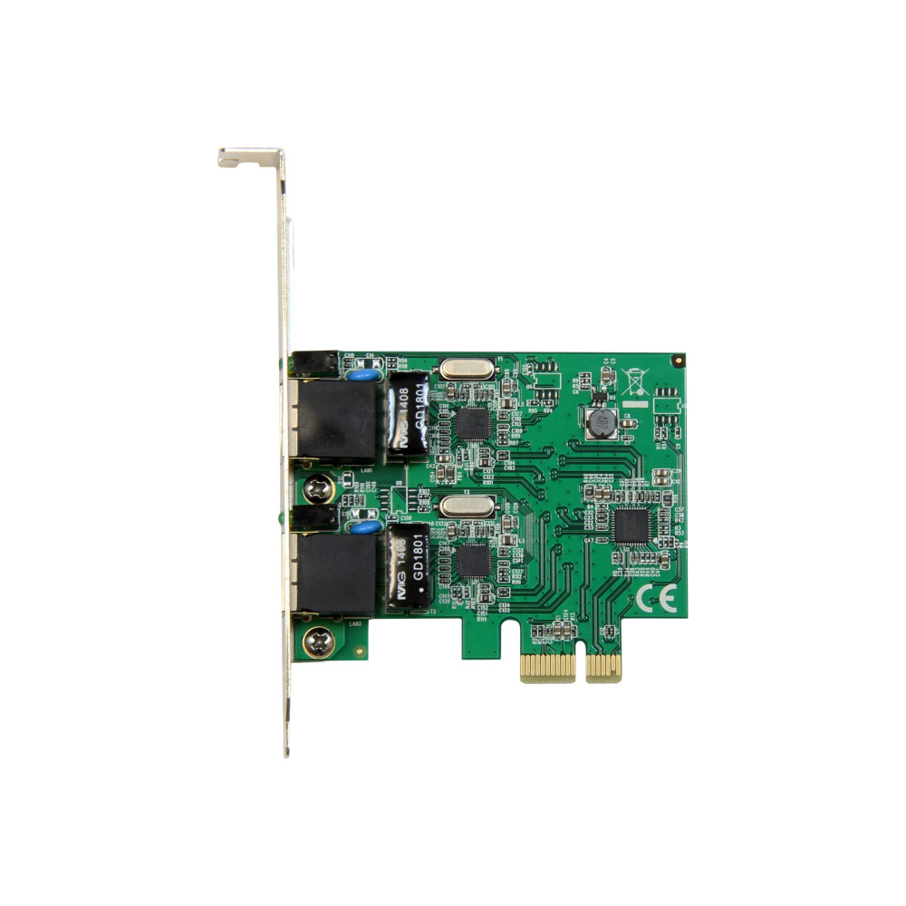 StarTech ST1000SPEXD4 DUAL PORT GIGABIT PCIE NETWORK CARD, 2YR - Image 1