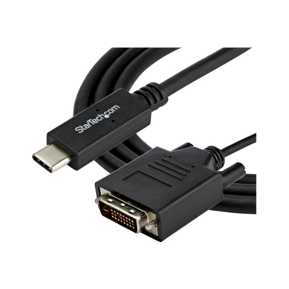 StarTech CDP2DVIMM2MB 2M USB-C (T/BOLT3) TO DVI ADAPTER CABLE, 3YR - Image 2