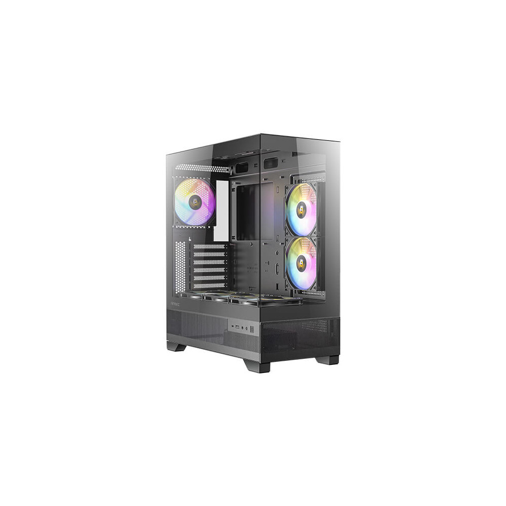 Antec CX700 ARGB - Black, Mid Tower, ATX/Micro-ATX/ITX, 270° Tempered Glass, USB-C, 3× ARGB PWM Fans, 360mm Radiator, 1Yr Wty - Image 1
