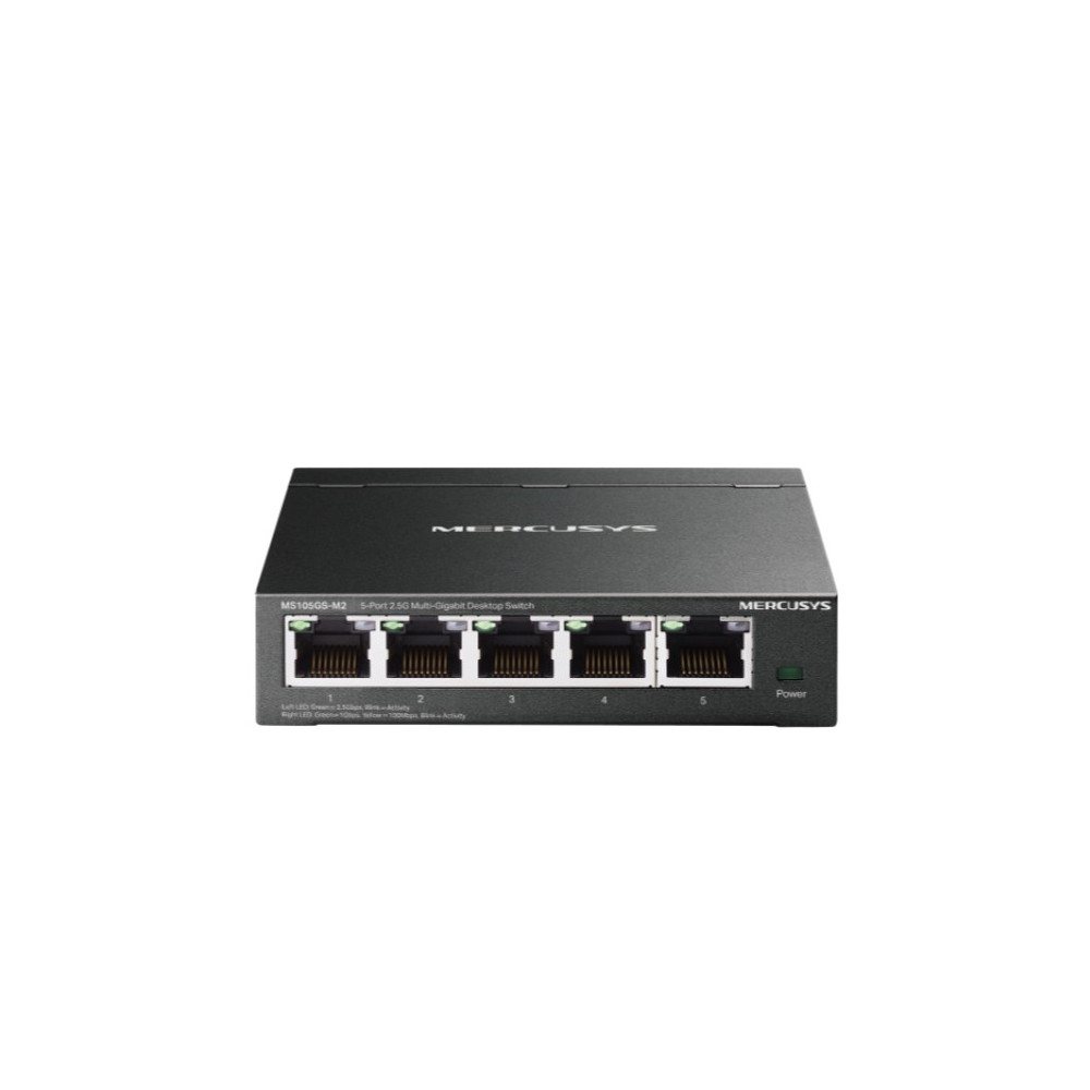 TP-LINK MS105GS-M2 Mercusys 5-port 2.5G Multi-Gigabit Desktop Switch, 5× 2.5G RJ45 Ports - Image 1