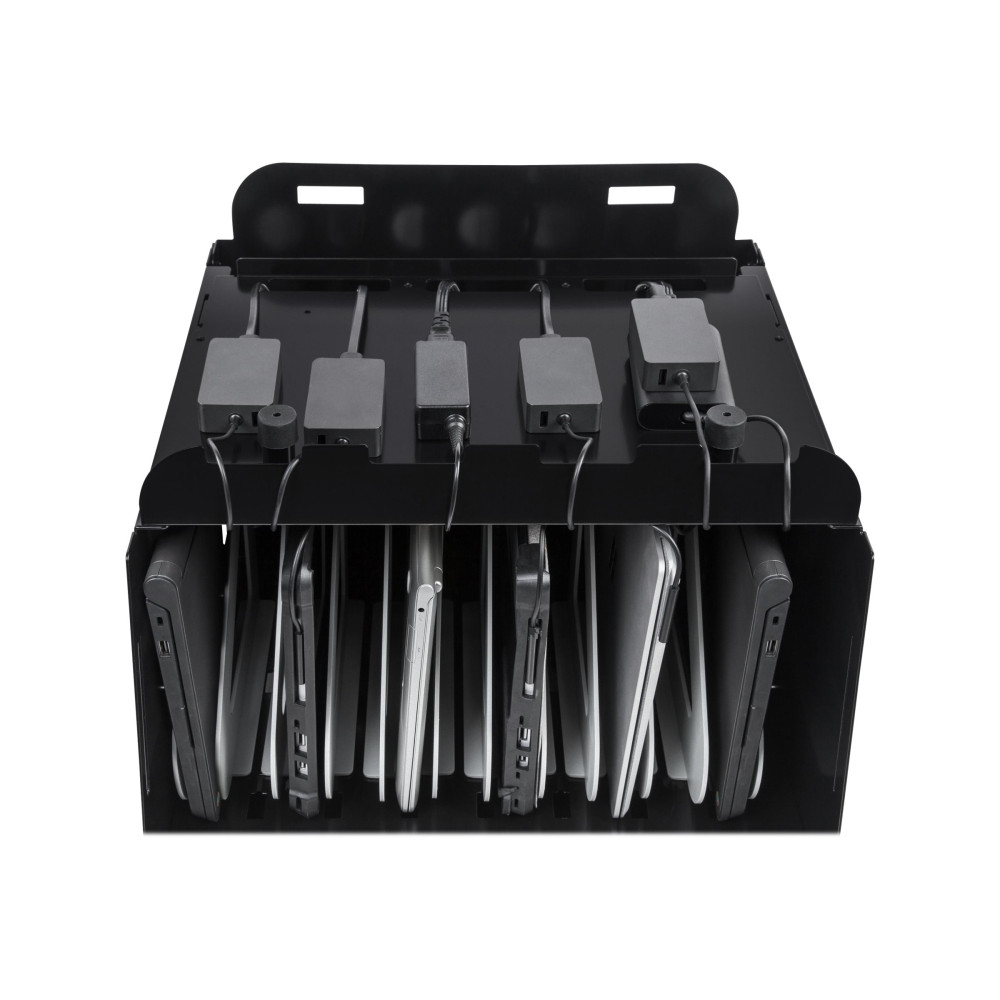 Kensington 62880 12 BAY CHARGE CABINET, FITS UP TO 14" NOTEBOOK, AC POWER(8), USB(4) - Image 1