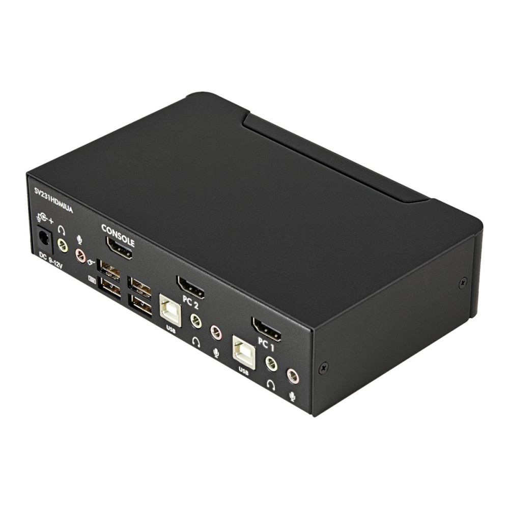 StarTech SV231HDMIUA 2 PORT KVM SWITCH, SINGLE DISPLAY, HDMI(3), USB(4), AUDIO, NO CABLES - Image 2