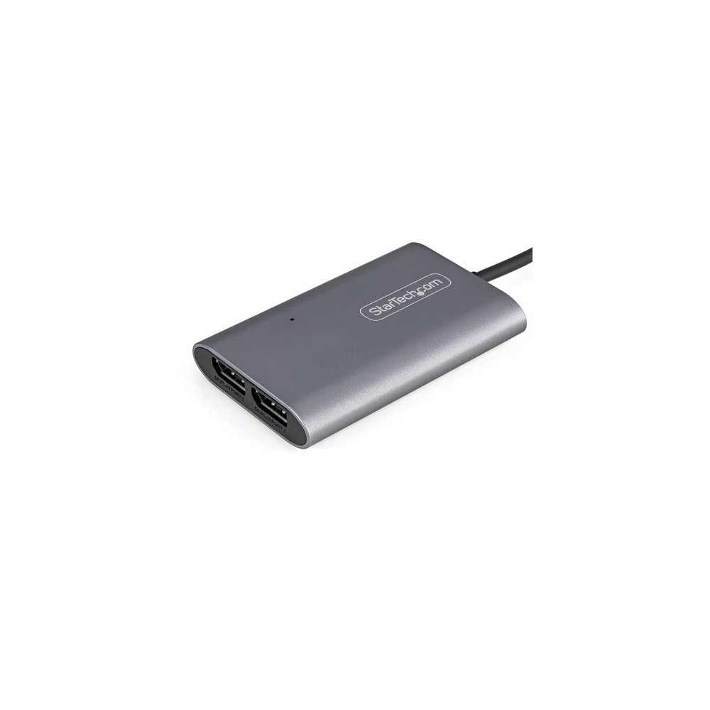 StarTech TB32DP14 THUNDERBOLT TO DUAL DISPLAYPORT ADAPTER DP 1.4, DUAL 4K 60HZ OR SINGLE 8K/5K THUN - Image 2