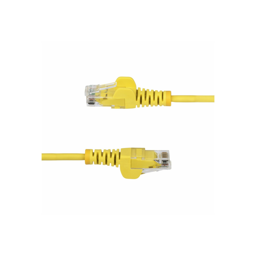 StarTech N6PAT150CMYLS 1.5m Yellow Slim CAT6 Ethernet Cable, Snagless, 28AWG, LSZH, LTW - Image 2