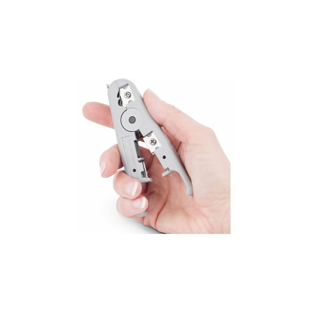 StarTech CABLESTRIPCUT Network Cable Stripper and Cutter, Professional Wire Stripper for UTP/FTP/STP/Coax Cables, Rotary Wire Stripping/Cutting Tool - Strip and cut UTP/FTP/STP/coaxial and multi-conductor cables with 360-degree rotation; Support - Image 9