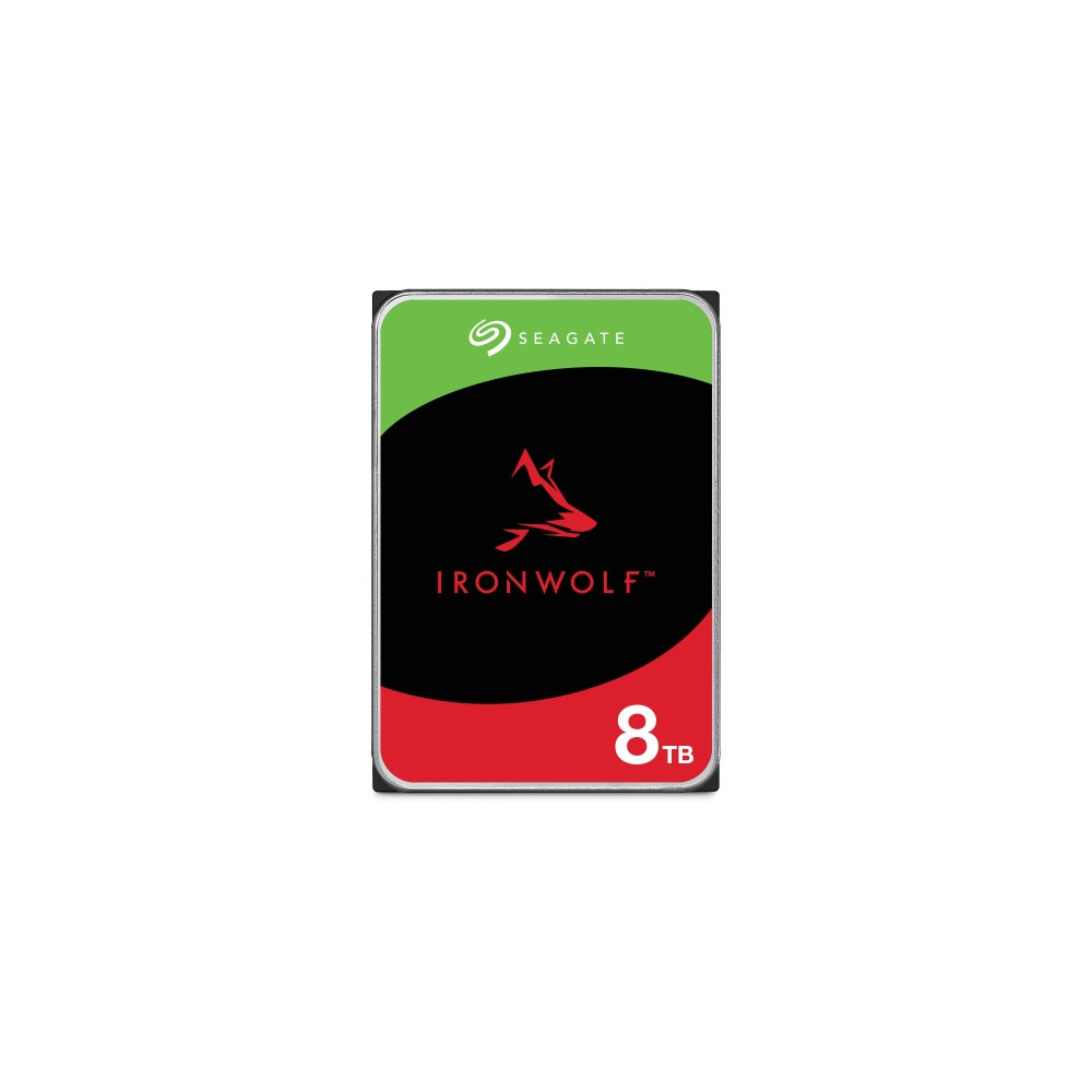 Seagate ST8000VN002 8TB 3.5' IronWolf, SATA3, NAS 24x7, 5400 RPM, CMR, max. STR OD 202MB/s, 256MB Cache, HDD, 3Years Warranty - Image 1
