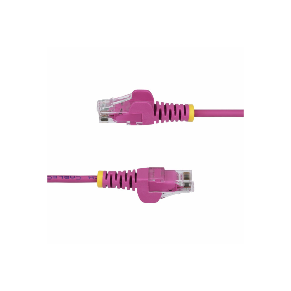StarTech N6PAT10MPKS 10m Pink Slim CAT6 Ethernet Cable, Snagless, 28AWG, LSZH, LTW - Image 2