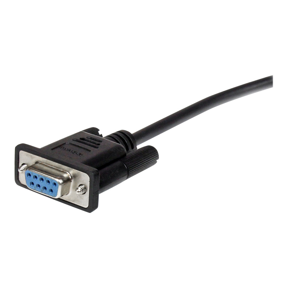 StarTech MXT1003MBK 3M BLACK STRAIGHT THROUGH SERIAL CABLE - DB9 M/F - Image 2
