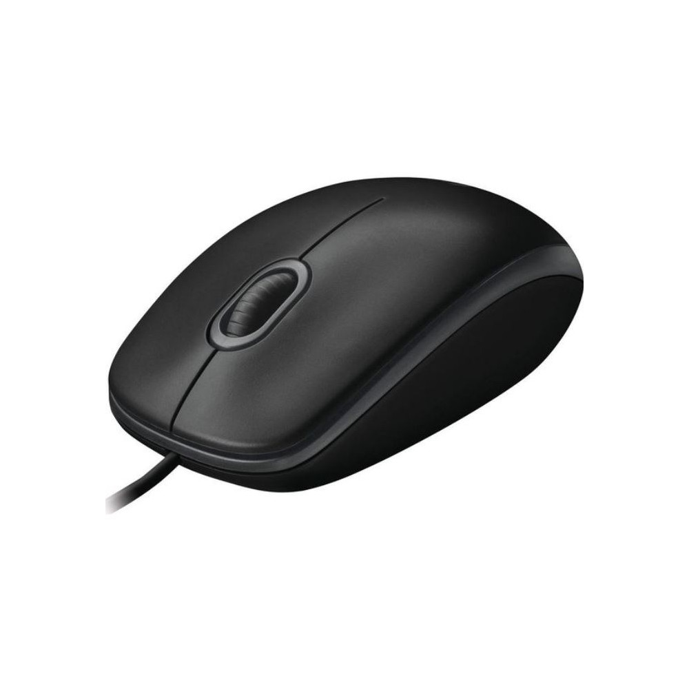 Logitech 910-006605 B100 Optical USB Mouse 800dpi for PC Laptop Mac Tux Full Size Comfort smooth mover 3yr wty - Image 1