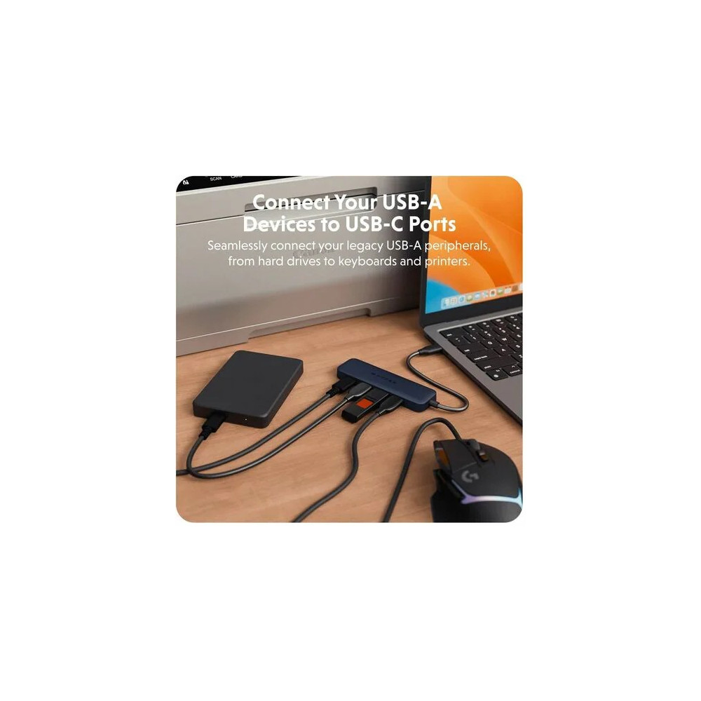 Targus HD5002GL HYPERDRIVE NEXT USB-C TO 4-PORT USB-A HUB - Image 3