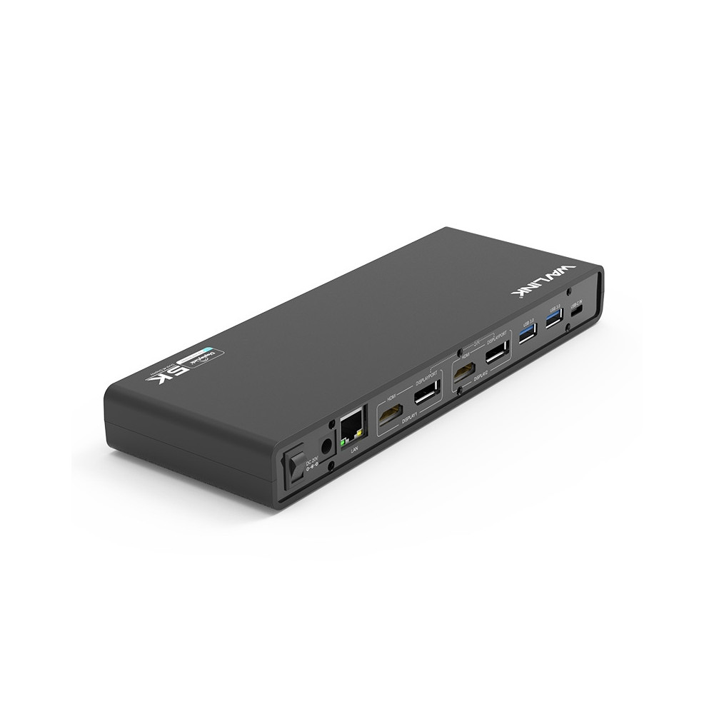 Wavlink USBWINWLUG69DK1 USB-C Ultra 5K Laptop Docking Station with 6x USB3.0, 4K Dual Video Outputs, Gigabit Ethernet, Audio WL-UG69DK1 - Image 1