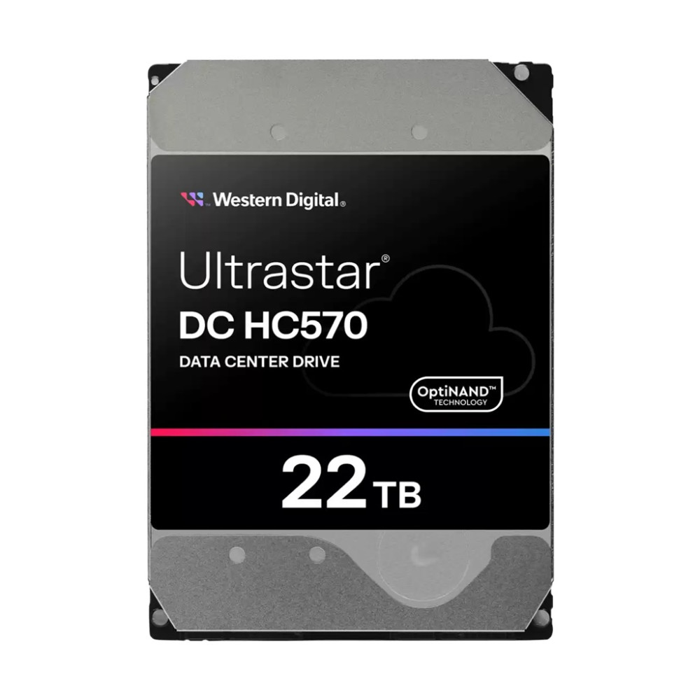 Western Digital 0F48051 Ultrastar DC HC570 22TB: 3.5',SAS, 7200 RPM, 291MB/s, CMR, 512MB cache, TCG, 147×101.6×26.1mm, 750g, 5–60°C, 5Y Warranty - Image 1