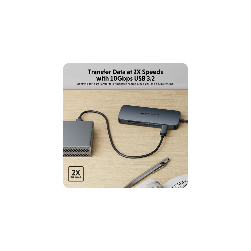Targus HD4004GL HYPERDRIVE NEXT 8 PORT.USB-C HUB - Image 10