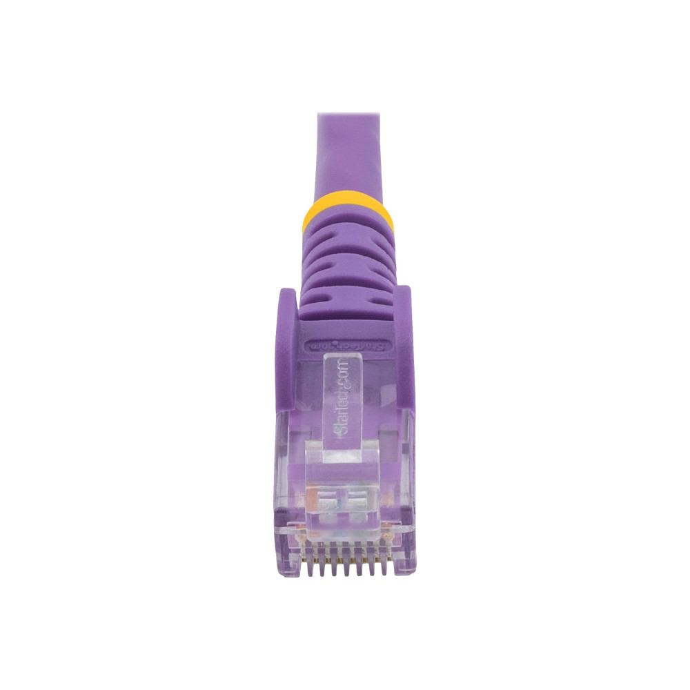 StarTech N6PATC1MPL 1M CAT6 ETHERNET CABLE PURPLE 650MHZ 100W SNAGLESS PATCH CORD, LTW - Image 2