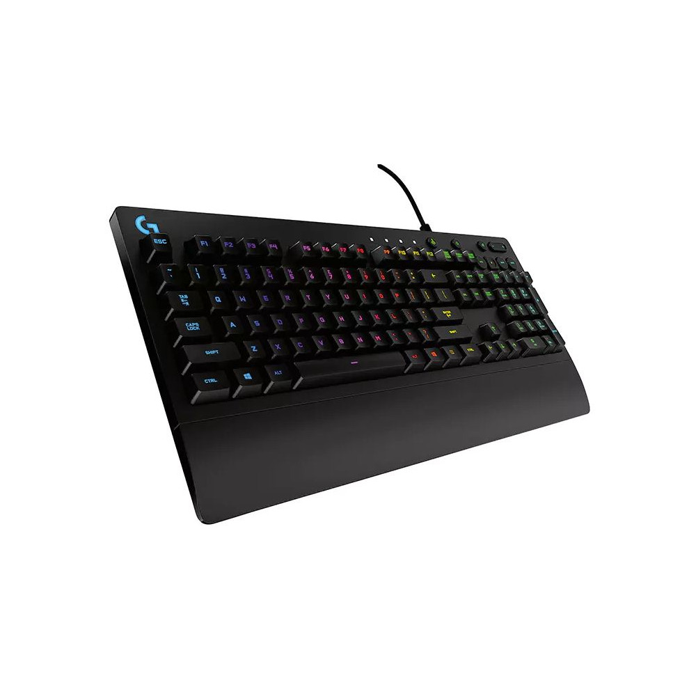 Logitech 920-008096 G213 Prodigy RGB Gaming Keyboard, 16.8 Million Lighting Colors Mech-Dome Backlit Keys Dedicated Media Controls Spill-Resistant Durable - Image 1