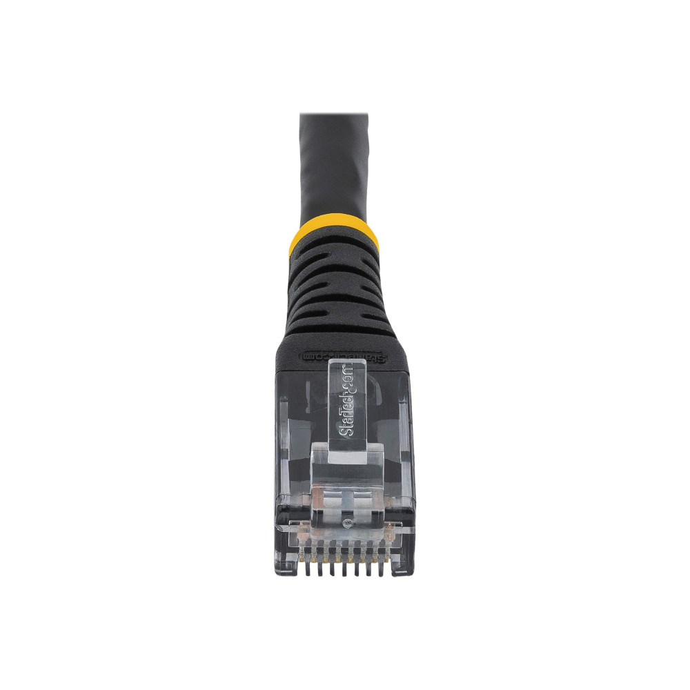 StarTech C6PATCH15BK 15FT CAT6 ETHERNET CABLE - BLACK CAT 6 GIGABIT ETHERNET WIRE -250MHZ 100W POE - Image 2