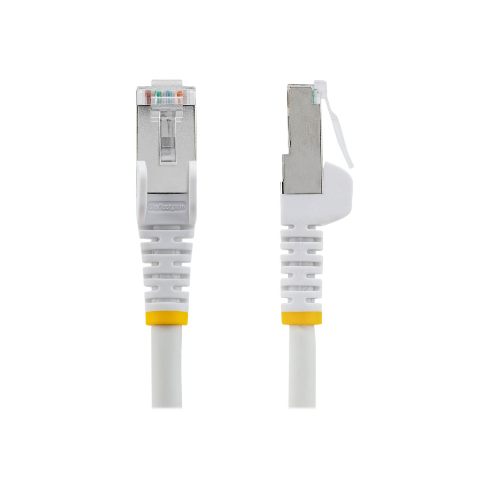 StarTech NLWH-3M-CAT6A-PATCH 3M CAT6A ETHERNET CABLE - WHITE - LOW SMOKE ZERO HALOGEN (LSZH) - 10GBE 500MH - Image 1