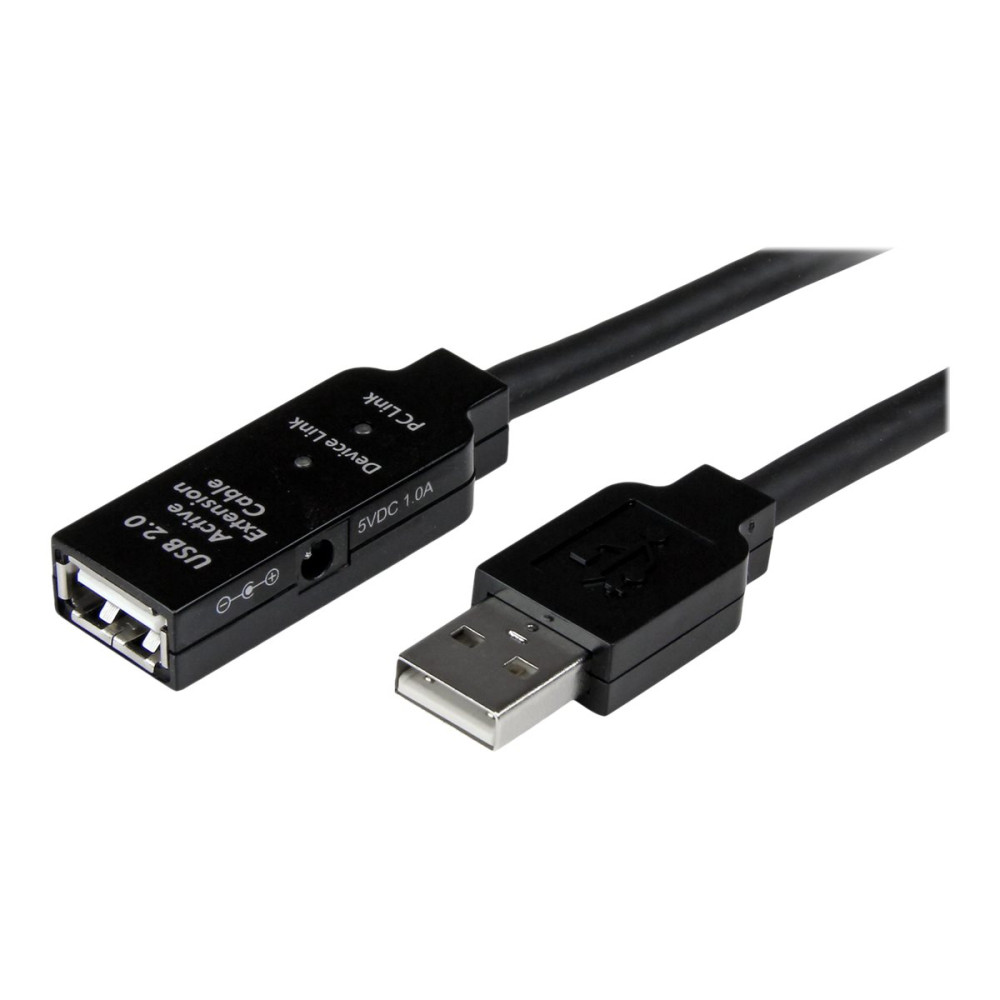 StarTech USB2AAEXT15M 15M USB2.0 A TO A EXTENSION CABLE, M/F, BLACK, LED, LTW - Image 5
