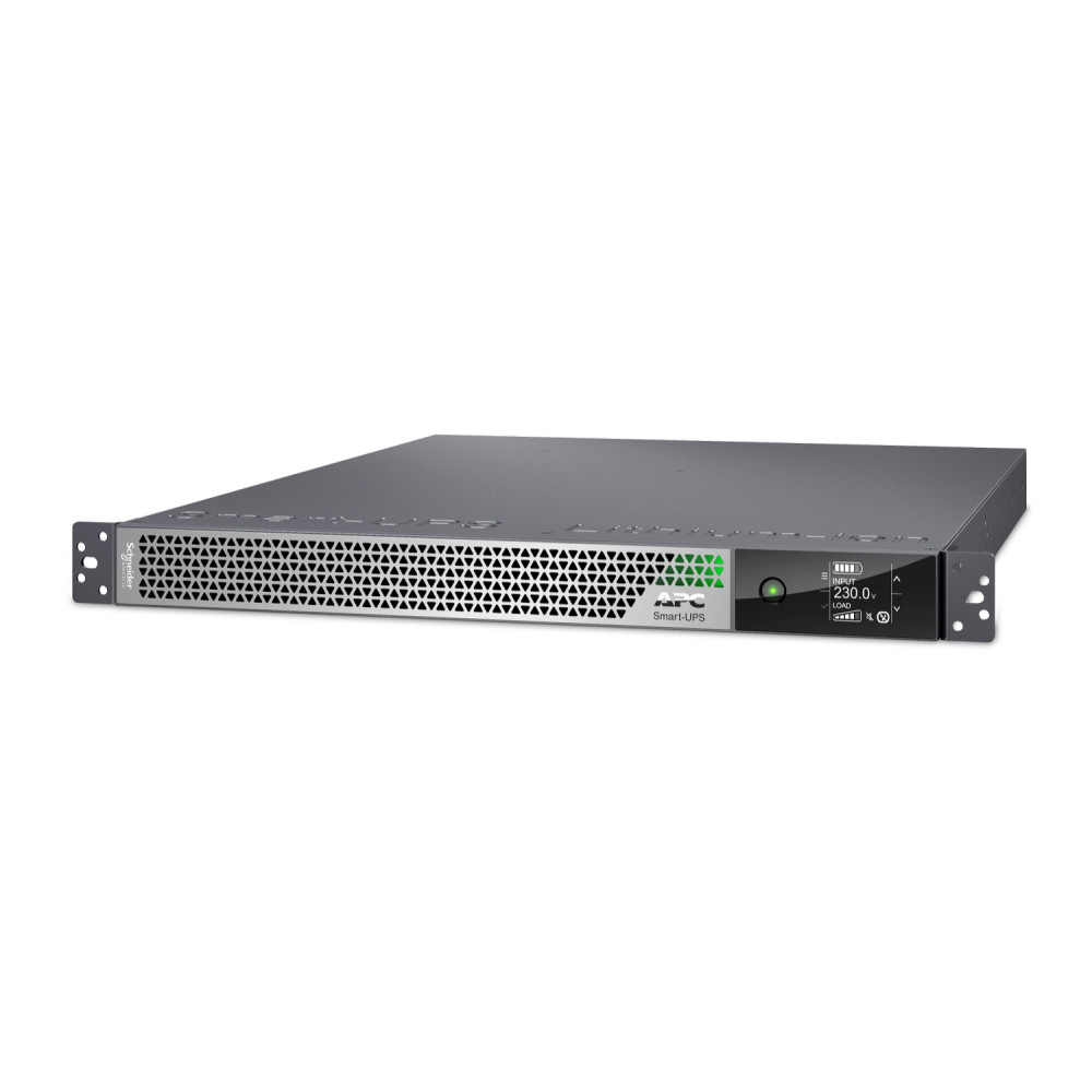 APC SRTL3KRM1UINC Smart-UPS Ultra On-Line, 3000VA, Lithium-ion, Rack/Tower 1U, 230V, 3x C13, 2x C19 IEC outlets, Network Card, Extended runtime, W/rail kit - Image 1
