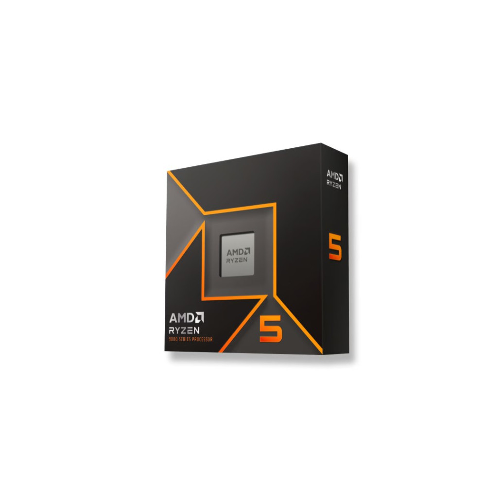 AMD 100-100001405WOF Ryzen 5 9600X 6Cores/12Threads, 65 watts, Max Boost Clock 5.4 GHz, PCIE 5.0, 32MB Cache, Radeon™ Graphics, 2200 MHz Frequency - Image 1