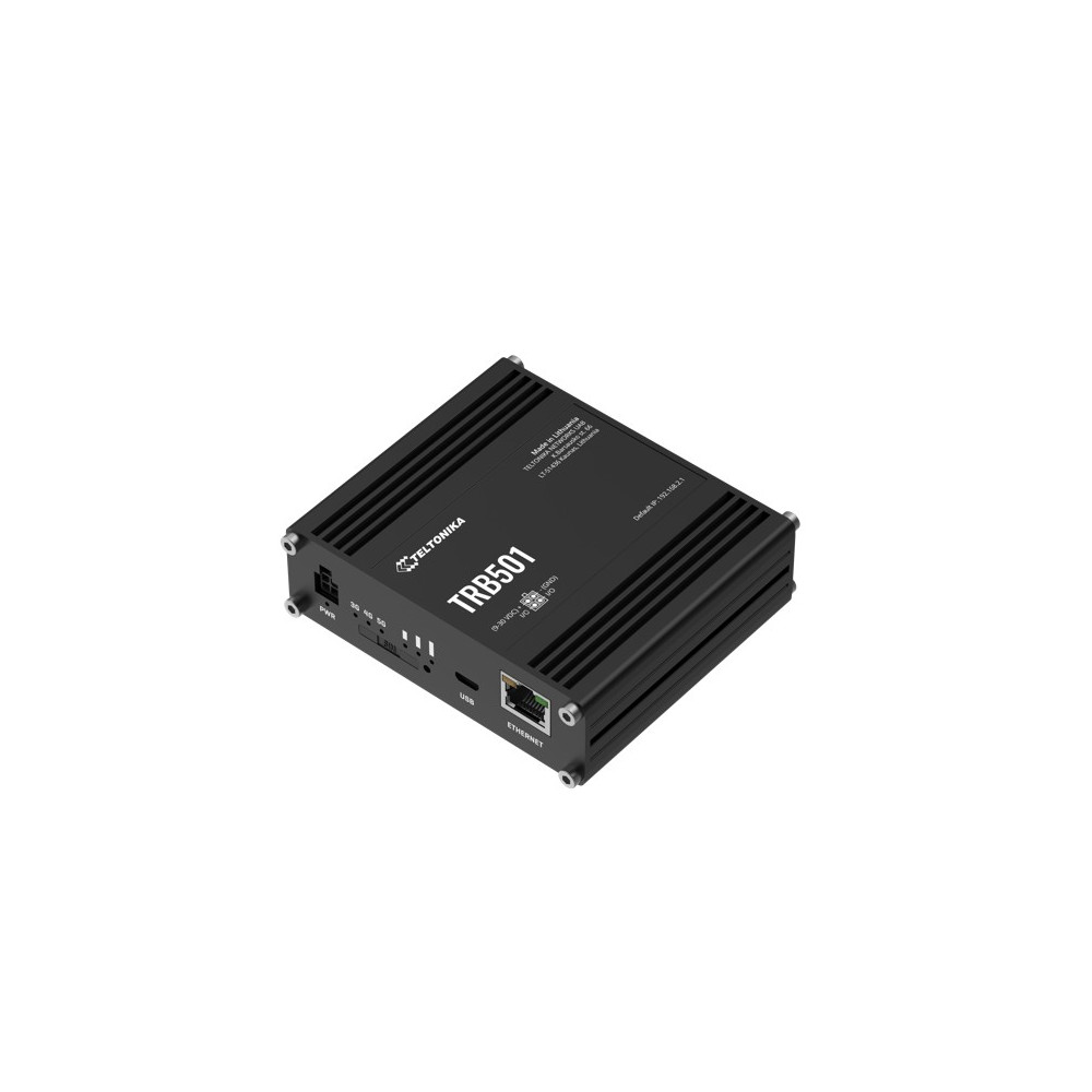 Teltonika TRB501100400 TRB501 Industrial 5G Gateway, Ultra-high Cellular Speeds of up to 1 Gbps, Backward Compatible with 4G (LTE CAT 20) Network, PSU included - Image 1