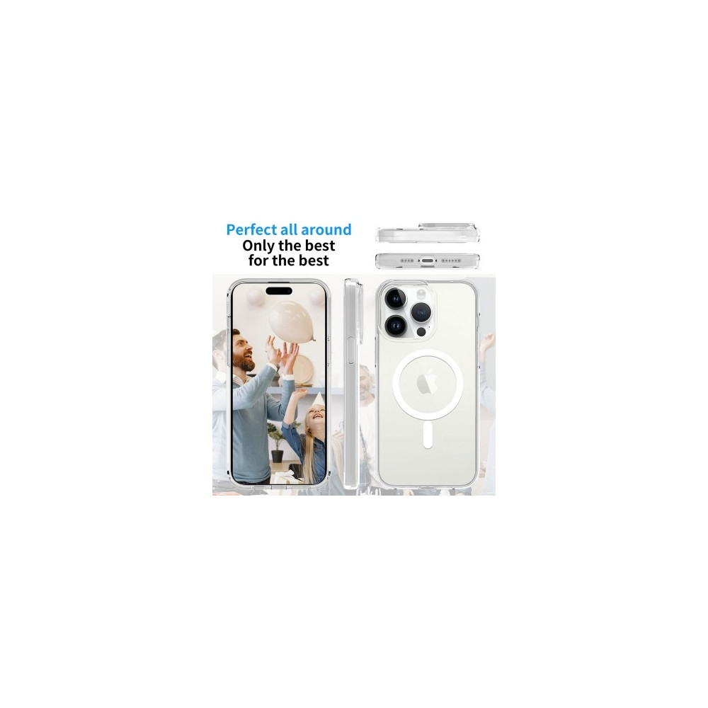 Ultimake MOBCRAIP15PROMAXMS Shockproof Transparent Magsafe Cover Case for iPhone 15 Pro Max (Transparent) - Image 8