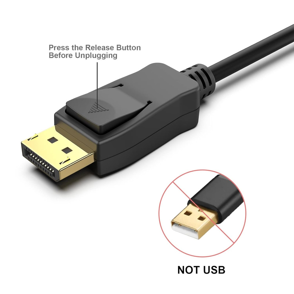 BENFEI 6971785941281 000279BK DP to DP Male to Male Cable 0.9M - Image 3