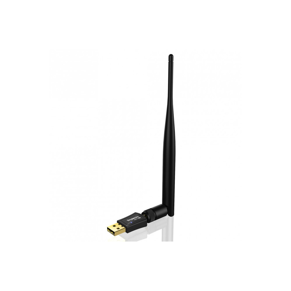 Simplecom NW611 AC600 WiFi Dual Band USB Adapter with 5dBi High Gain Antenna - Image 1