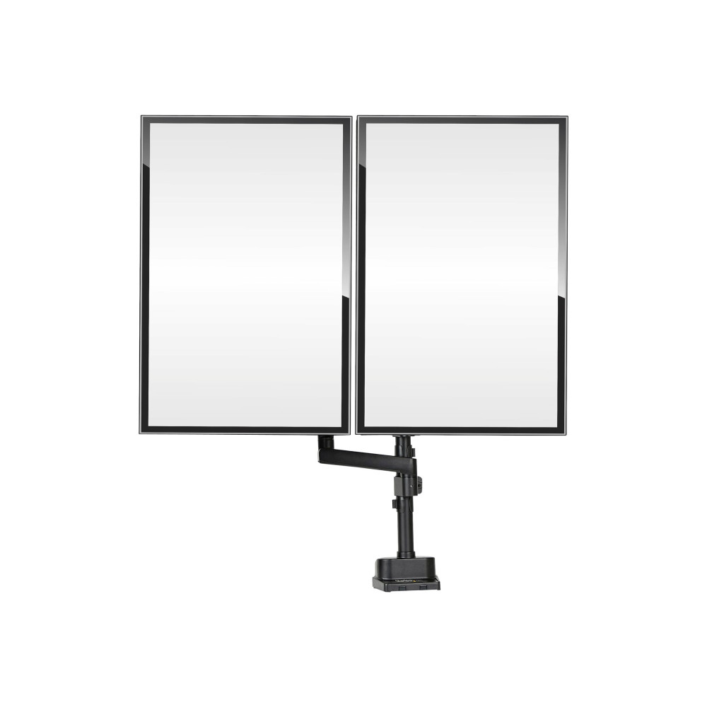 StarTech ARMDUALPIVOT DUAL MONITOR ARM <32", FULL MOTION, VESA, STACKABLE, BLACK, 5YR - Image 2