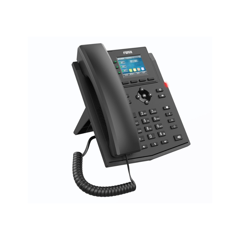 Fanvil X302-2WIRE X302-2 Wire IP Phone, 2.4-inch Color, RJ11 Interface and Supports 2-Wire Power, HD Voice, 6-Party Conferencing, 4 SIP Accounts - Image 1