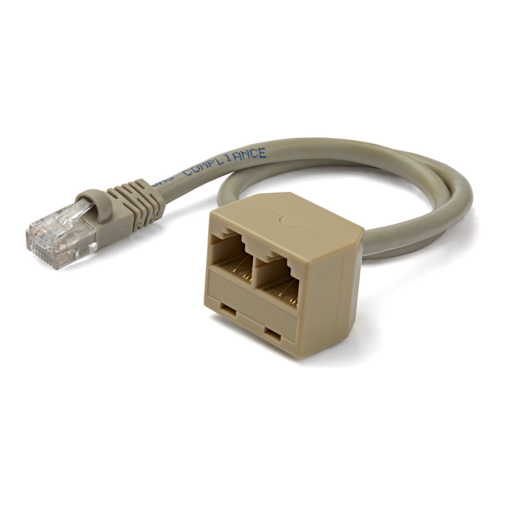 StarTech RJ45SPLITTER RJ45 SPLITTER CABLE ADAPTER - CAT5/CAT5E CABLE DROP, LTW - Image 3