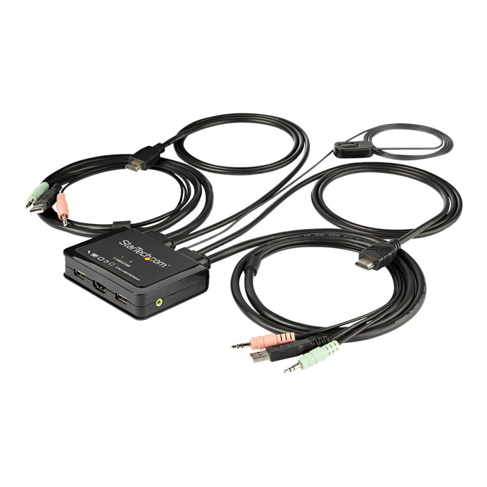 StarTech SV211HDUA4K 2 PORT SINGLE HDMI 4K 60HZ CABLE KVM SWITCH W/ AUDIO - Image 4