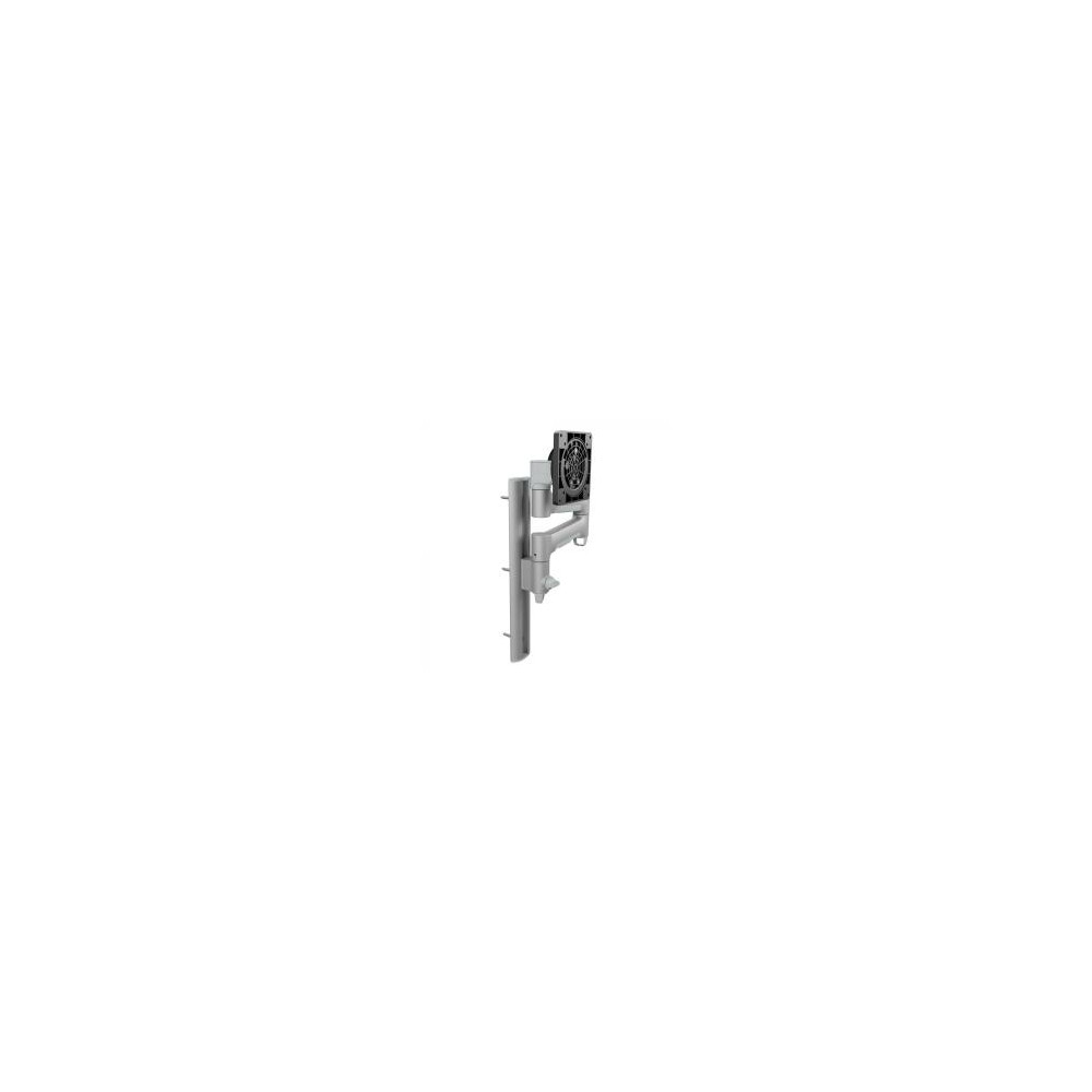Atdec AWMS-46W35-S Single Monitor Arm on Wall Channel - Silver - Image 1