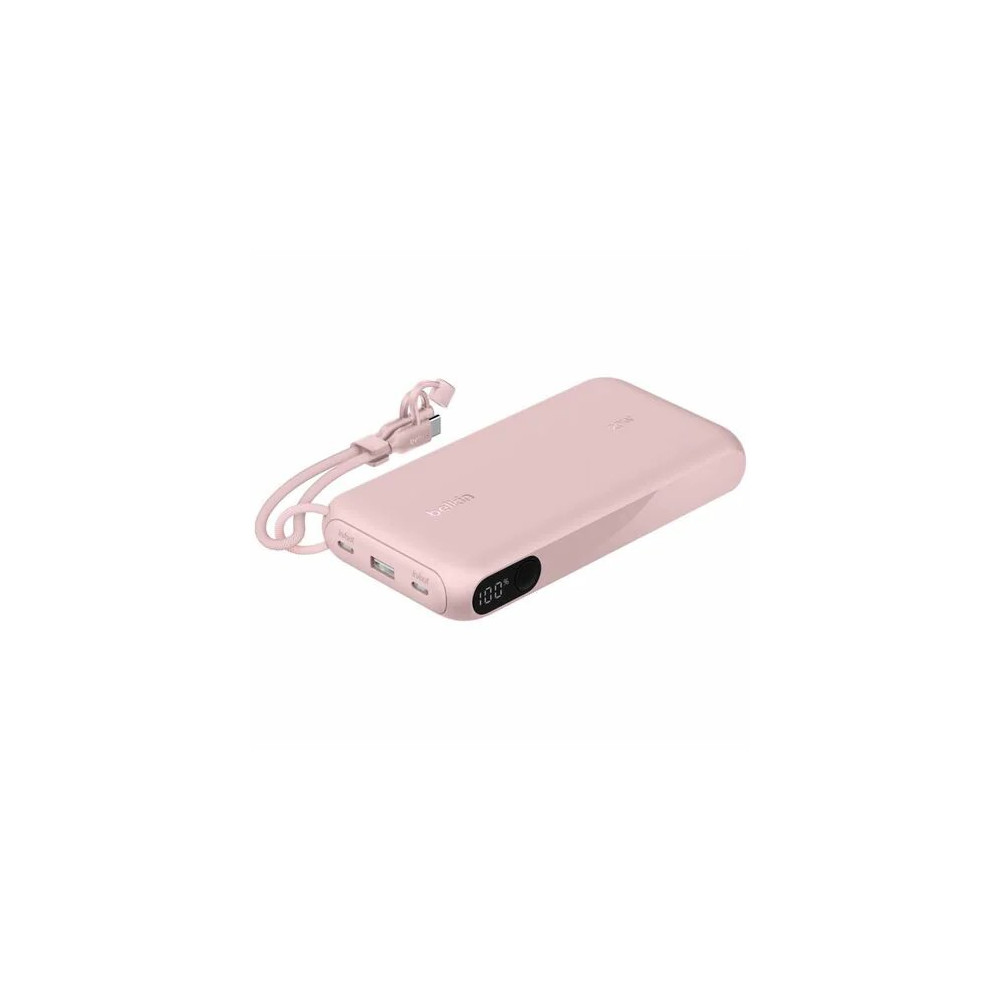 Belkin BPB028FQPK BoostCharge Power Bank - Black - For Smartphone, Tablet PC, iPhone, iPad mini, iPad Pro - 20000 mAh - 20 W - USB Type-C Connector - 3 x USB - Digital Display, Battery Level Indicator, Overheat Protection - Black - Image 8