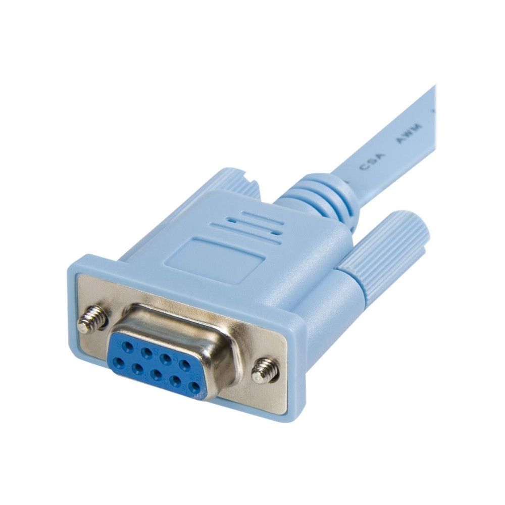 StarTech DB9CONCABL6 2M CISCO RJ45 TO DB9 CONSOLE ROUTER CABLE, M/F, BLUE, LTW - Image 3