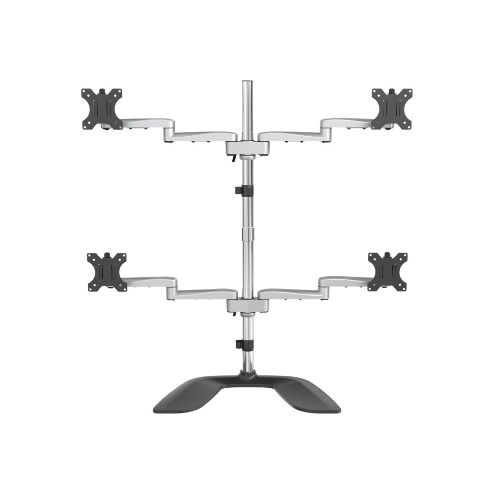 StarTech ARMQUADSS QUAD MONITOR STAND - ADJUSTABLE 32" VESA DESKTOP MONITOR MOUNT 5YR - Image 1