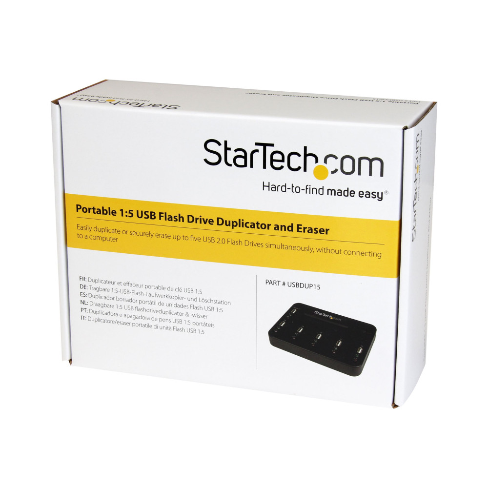 StarTech USBDUP15 1 TO 5 USB FLASH DRIVE DUPLICATOR, 2MODE, NO HOST, LCD DISPLAY, USB2.0, 2YR - Image 7