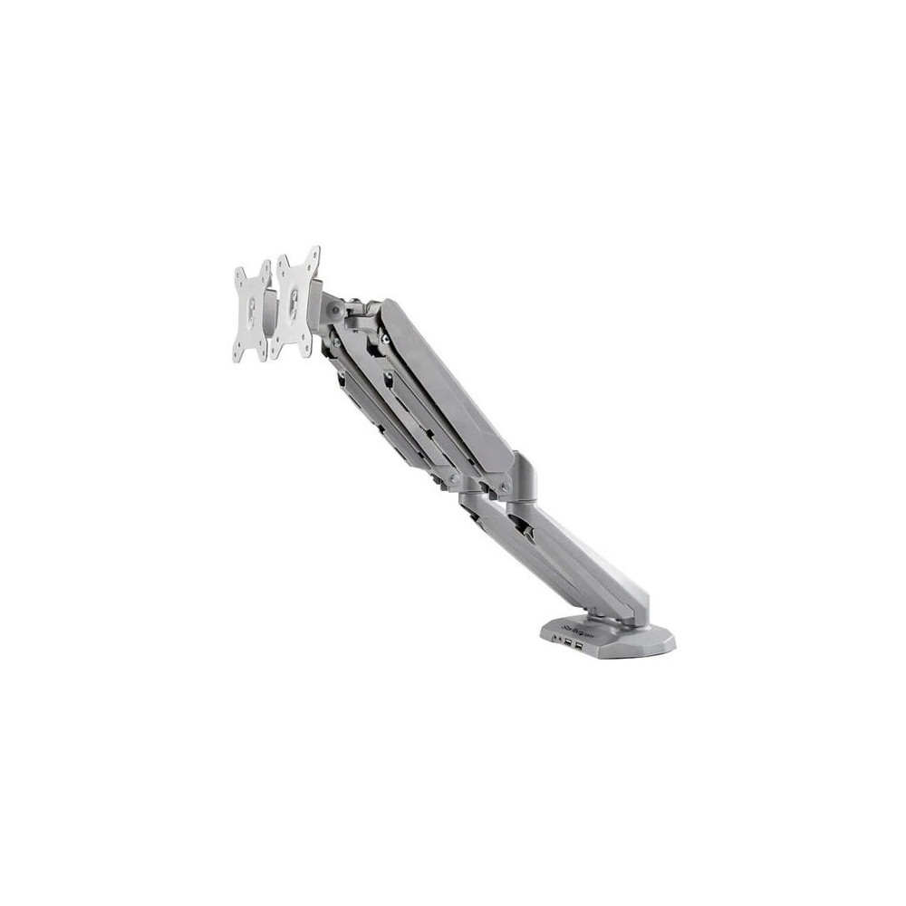 StarTech ARMSLIMDUOS Desk Mount Dual Monitor Arm with USB & 3.5mm Audio, Desk Clamp Ergonomic VESA Mount for up to 32" (17.6lb/8kg) Displays - Height Adjustable - 2 Display(s) Supported - 38.1 cm to 81.3 cm (32") Screen Support - 15.97 kg Load C - Image 5