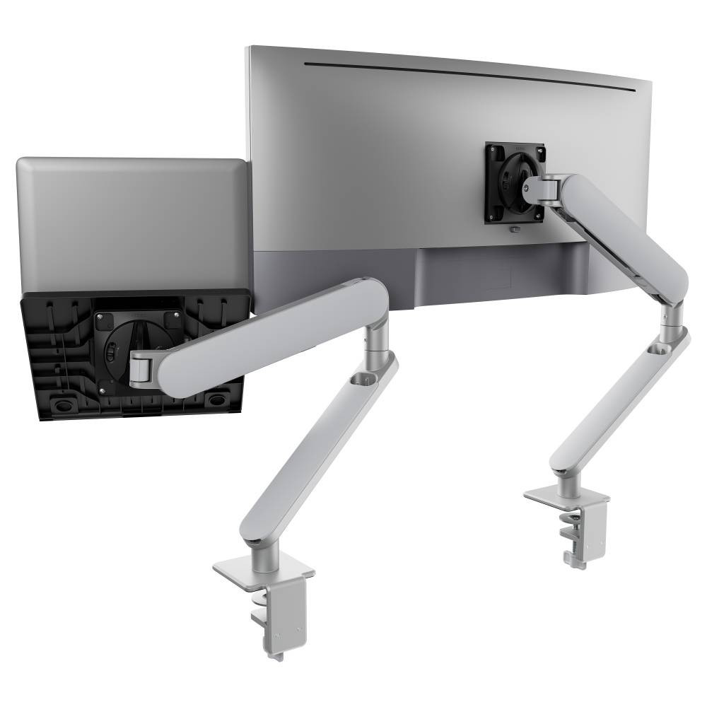 Atdec AWS-N-ORA2-F-S Ora Duo For Monitor and Laptop - Silver - Image 1