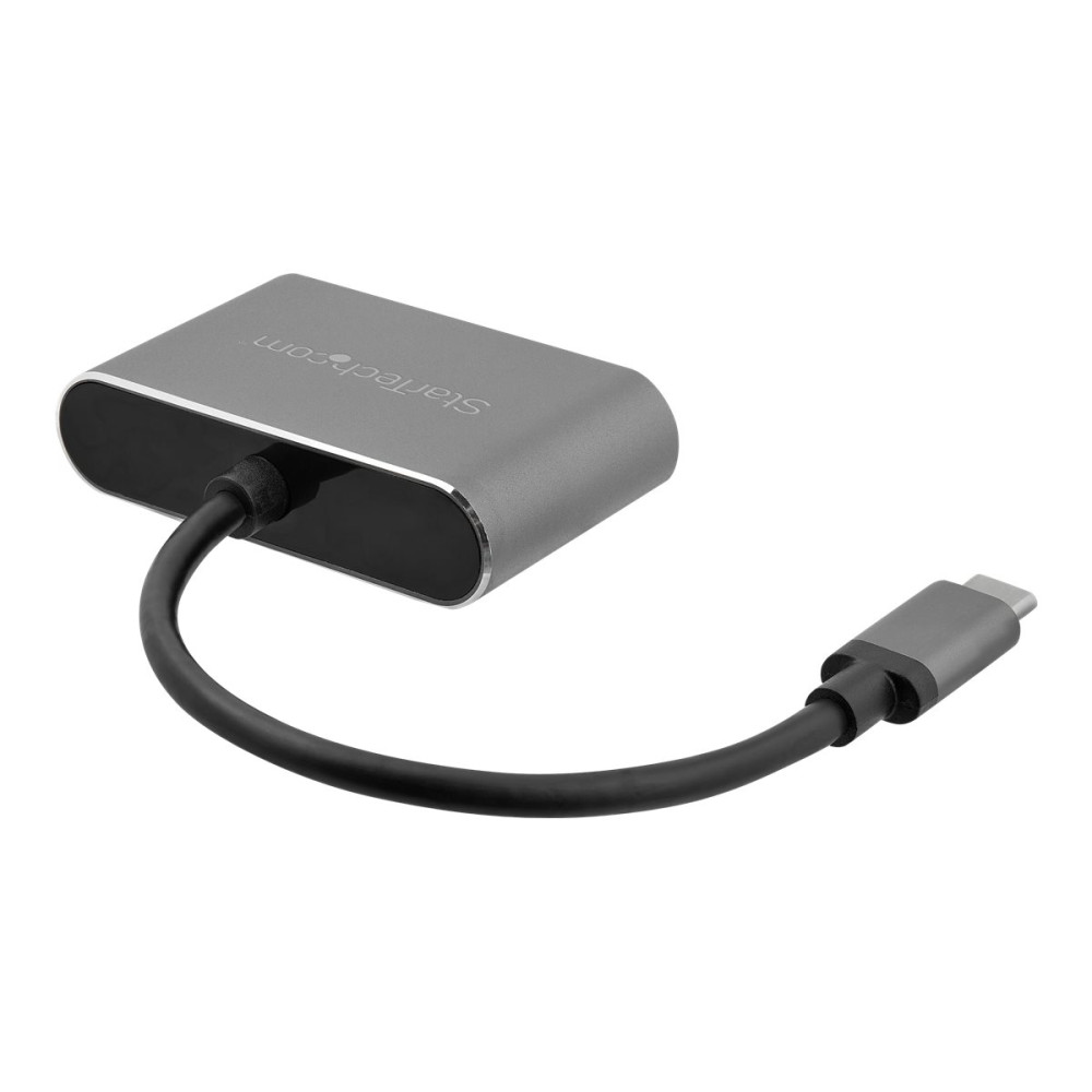 StarTech CDP2HDVGA USB-C MULTIPORT ADAPTER, HDMI, VGA, DUAL DISPLAY, ALUMINUM, 3YR - Image 3