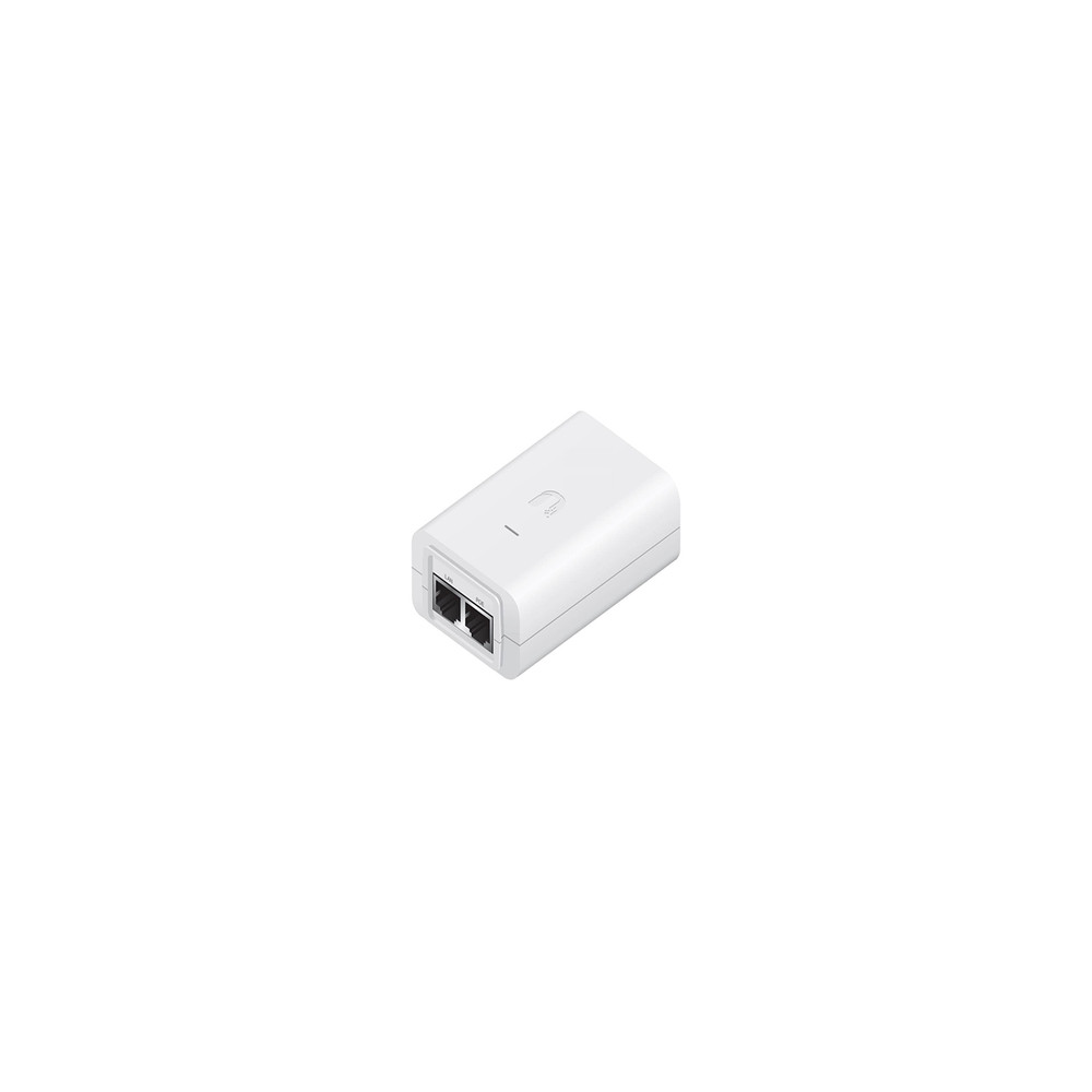 Ubiquiti POE-24-7W-G-WH 24VDC POE ADAPTOR, 7W, AC CABLE WITH EARTH GROUD, WHITE, 1YR - Image 1