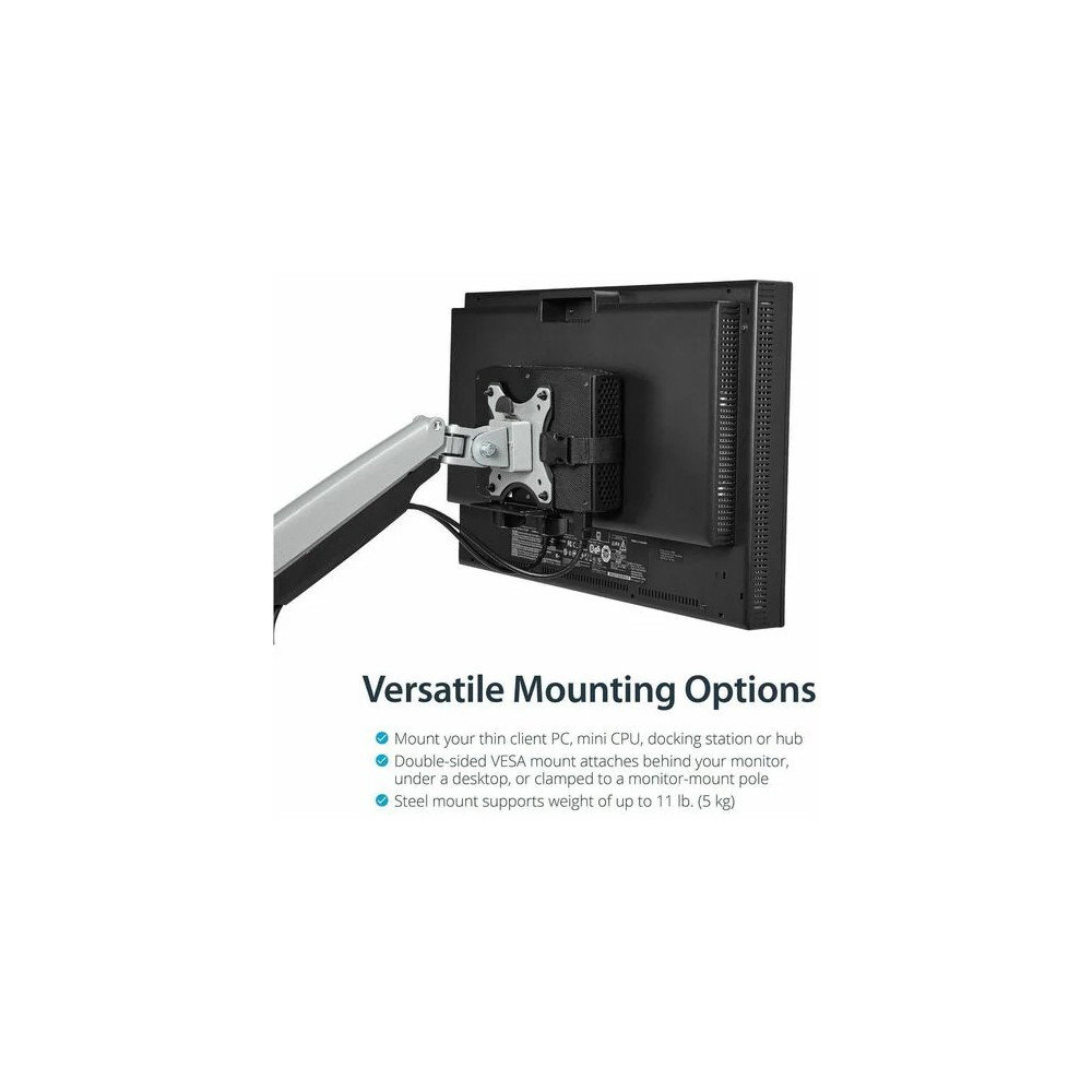 StarTech ACCSMNT THIN CLIENT MOUNT-VESA MOUNTING BRACKET-MAC MINI MONITOR MOUNT 5YR - Image 4
