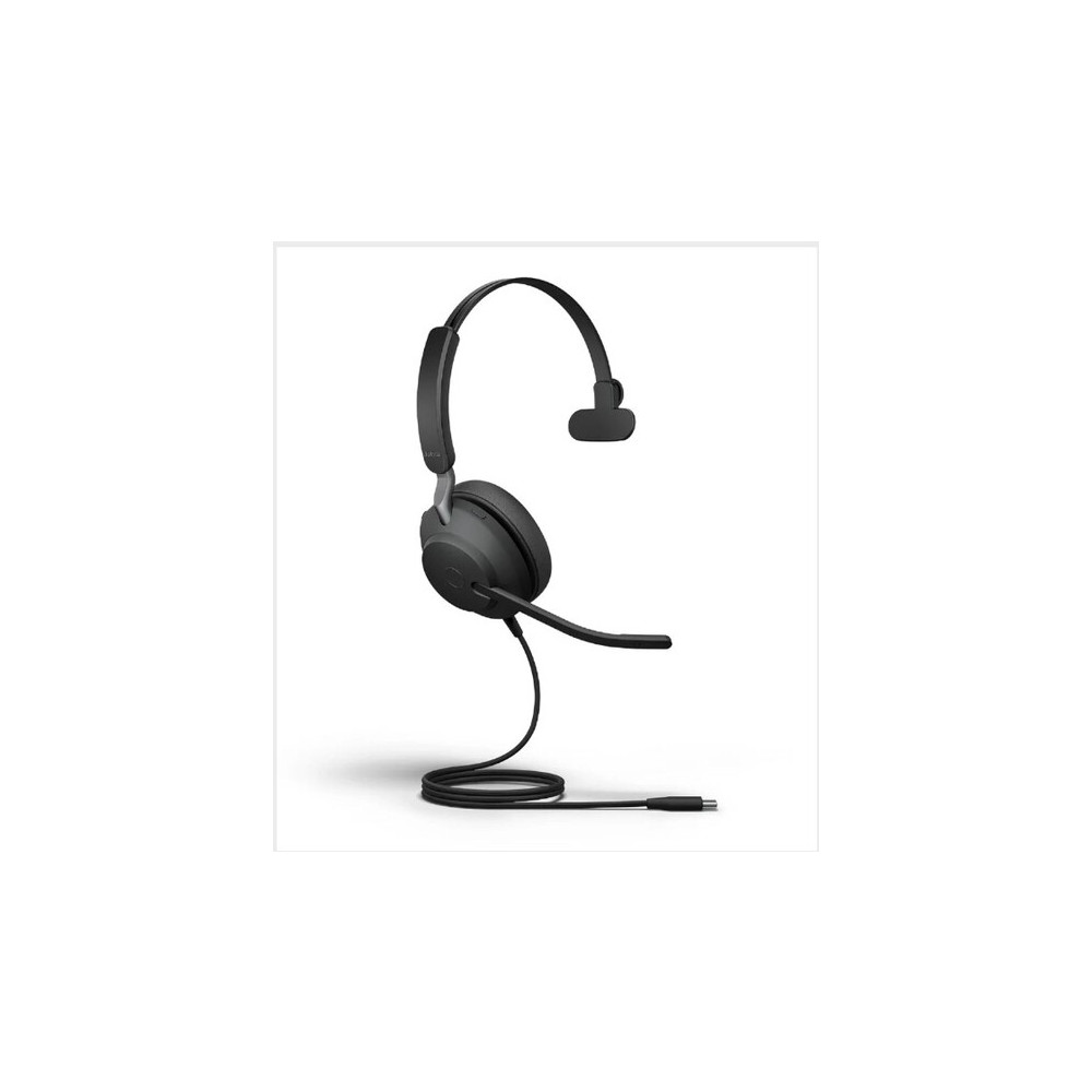 Jabra 24189-899-799 CORDED EVOLVE2 40 SE MS MONO HEADSET, USB-C/A - Image 1