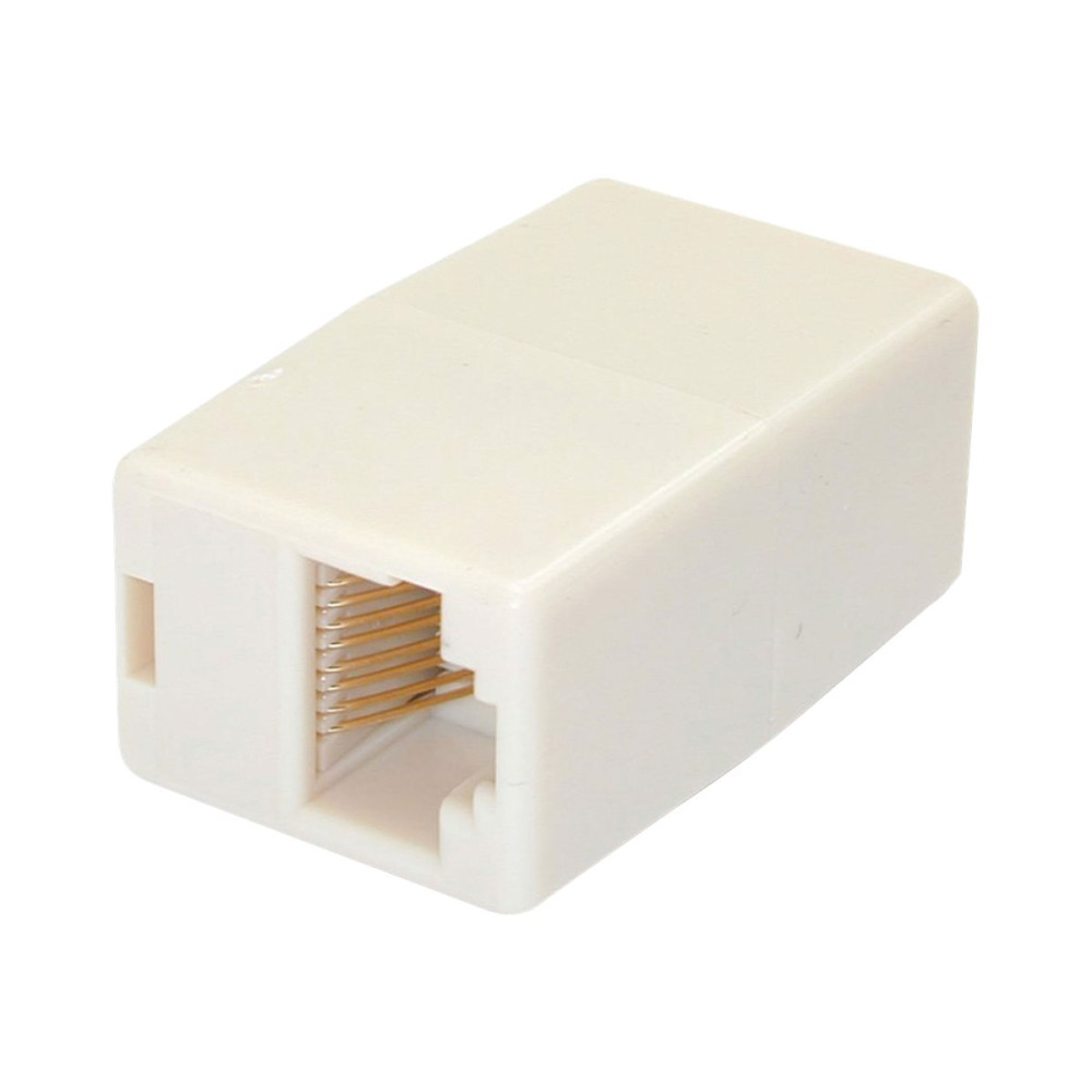 StarTech RJ45COUPLER Cat5e RJ45 Modular Inline Coupler - Network coupler - RJ-45 (F) - RJ-45 (F) - 1 x RJ-45 Network Female - 1 x RJ-45 Network Female - Beige