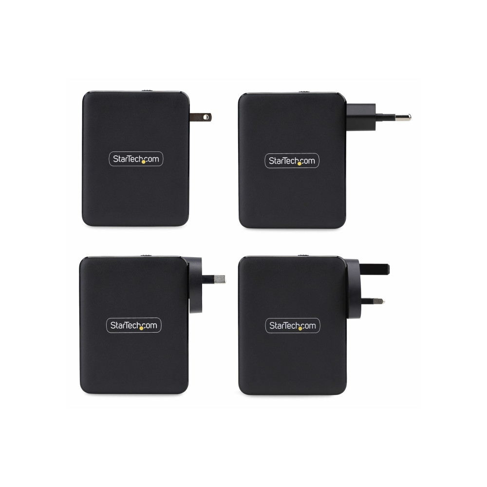 StarTech 3114GCU-WALL-CHARGER 140W 3 X USB C 1X USB A GAN WALL CHARGER INT - Image 5
