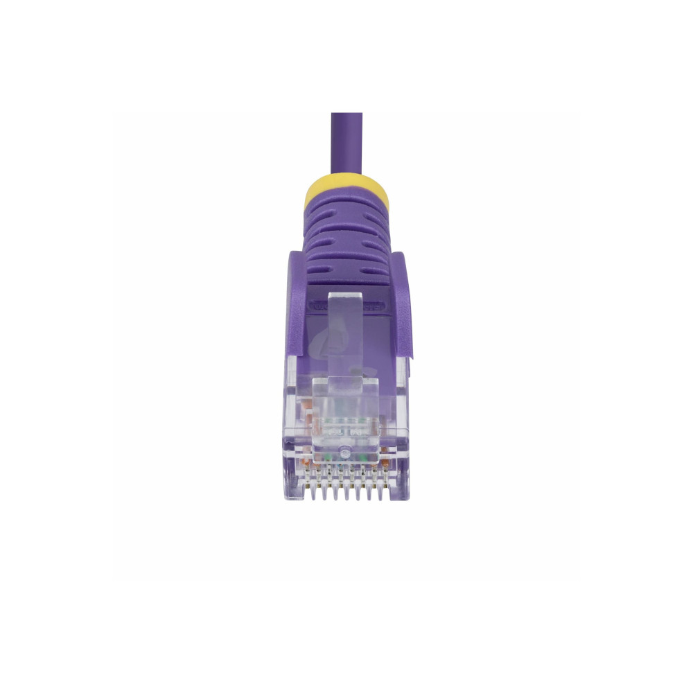 StarTech N6PAT100CMPLS 1m Purple Slim CAT6 Ethernet Cable, Snagless, 28AWG, LSZH, LTW - Image 5