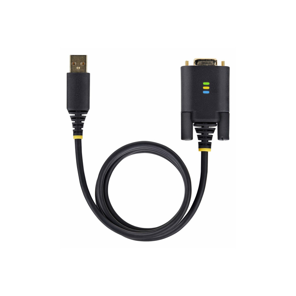 StarTech 1P6FFCN-USB-SERIAL 6.6FT (2M) USB TO NULL MODEM SERIAL ADAPTER CABLE, COM RETENTION, FTDI, USB-A - Image 1