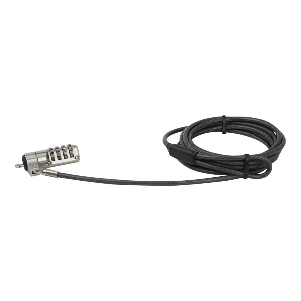 StarTech LTLOCK4D 2M LAPTOP CABLE LOCK - STEEL COMBINATION SECURITY K-SLOT LOCK 2YR - Image 1