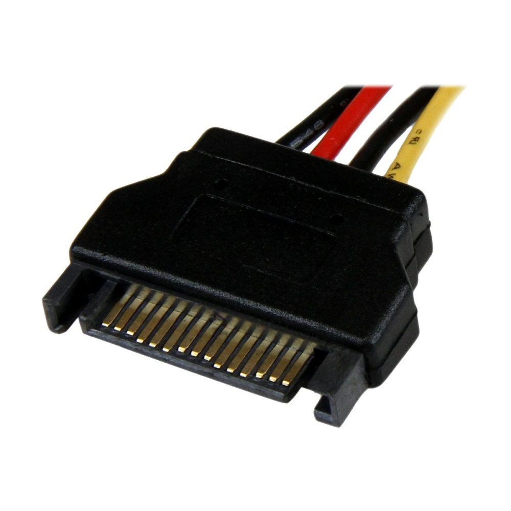 StarTech LP4SATAFM12 30CM SATA 15 PIN TO LP4 POWER CABLE ADAPTER, M/F, LIFTETIME WTY - Image 2