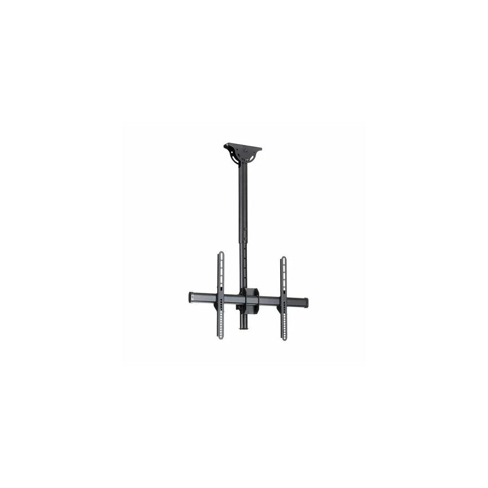 StarTech FPCEILPTBSP TV Ceiling Mount, Full-Motion Hanging Single Screen Vesa Mount for 32"-75" TVs / Displays - Height Adjustable Telescopic Pole - Full motion single TV ceiling mount for VESA displays up to 75" - Adjust. telescopic pole, 1.8'  - Image 2